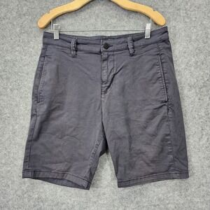 Mavi Chino Shorts Mens Blue Gray Stretch Cotton Summer Prep Normcore SIMON 33 x7